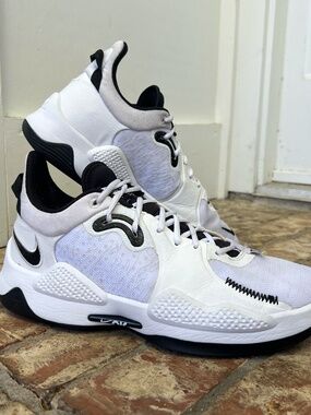 Nike Paul George PG 5 Basketball Shoes Black White DM5045-100 Men’s 11.5 Sneaker